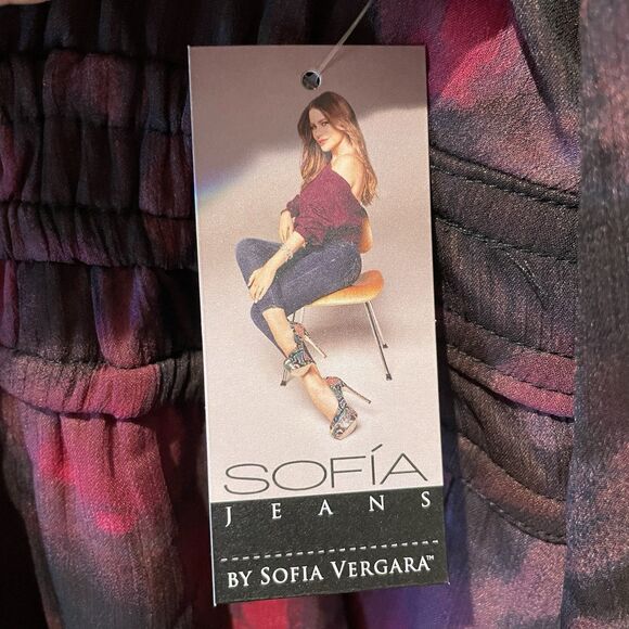 Women’s Boho Maxi Dress Floral w/pockets Plus Size XXL 20 NEW Sofia Vergara - Picture 3 of 14